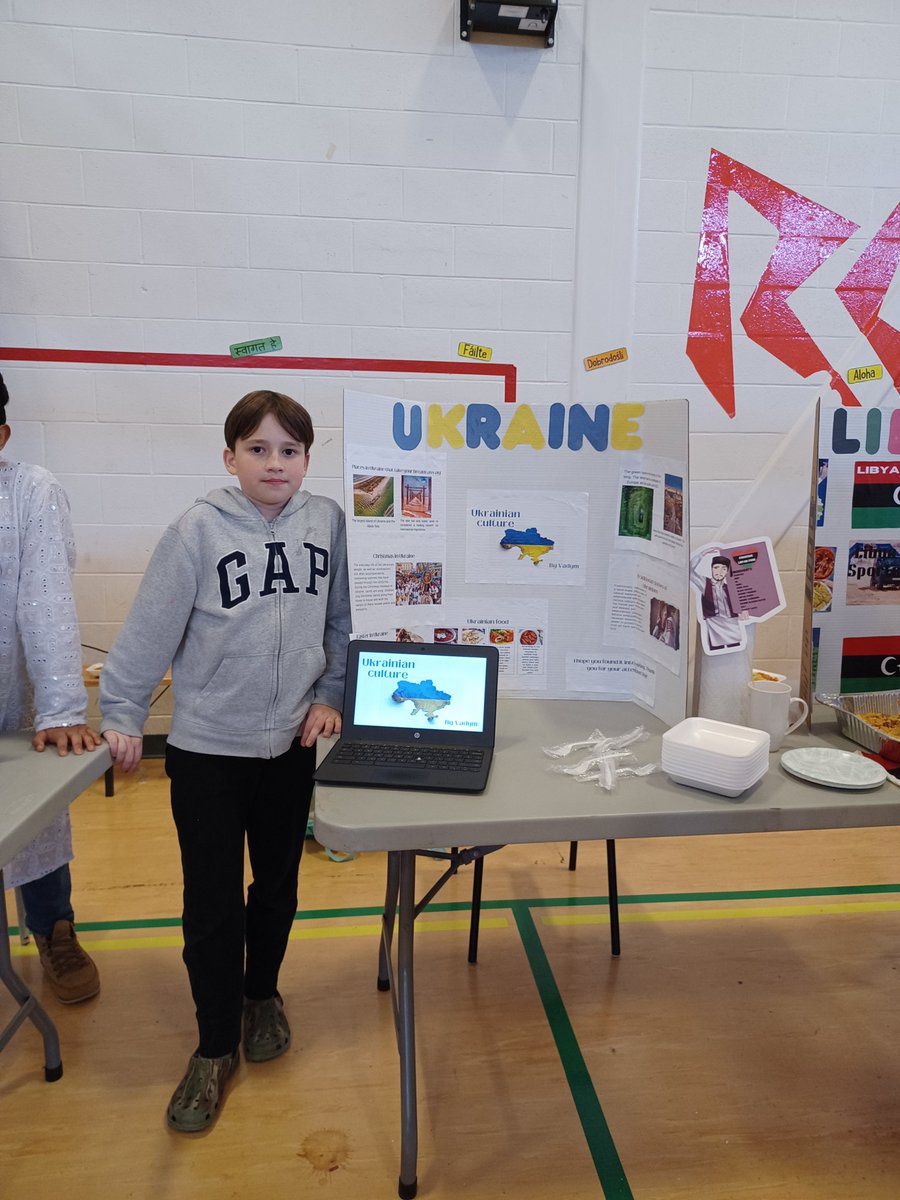 So proud of these students who shared about their cultures with everyone today. The food, traditional clothing and information was so wonderful.  It was a wonderful Multicultural Fair. <a href="/RoncalliSchool/">Roncalli Elementary</a>