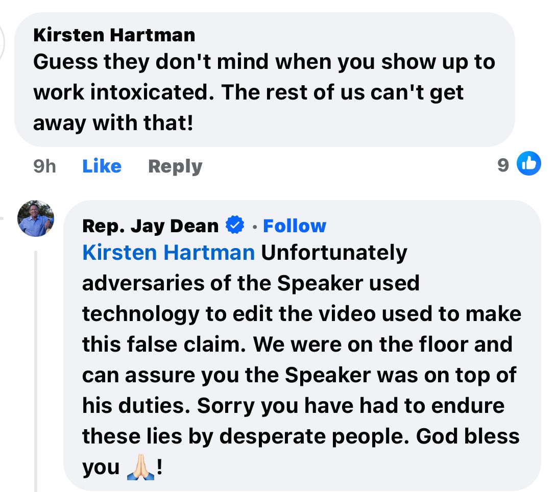 #txlege why is Rep. Jay Dean lyin’ for phony Phelan on fakebook for the last week?