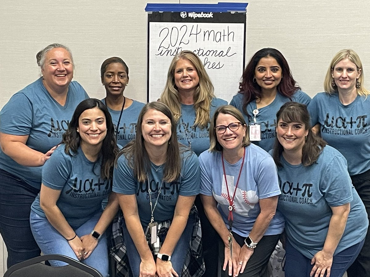 RachelARice07's tweet photo. My favorite group to spend time with on Fridays and today was no different! Math, reflecting, and lots of laughs. @katyisd HS Math ICs rock!! ❤️ #KISDSecMath https://t.co/RX0H1BP1VA