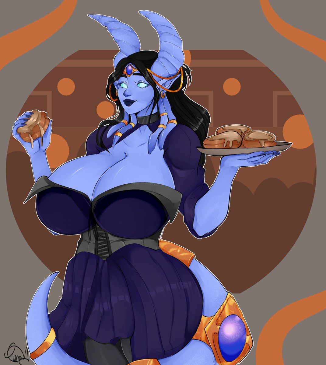 Here's a gorgeous piece I got to draw up for <a href="/SjofnAndCo/">Sjofn Thrumurskall</a> recently!! 
Enjoy this babe 🥰♥️♥️