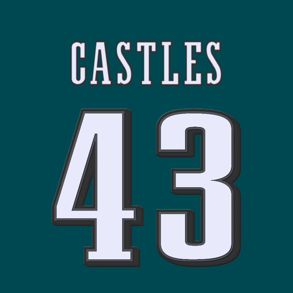 Philadelphia Eagles TE McCallan Castles (@McCallanCastles) is wearing number 43. Currently shared with Mekhi Garner. #FlyEaglesFly