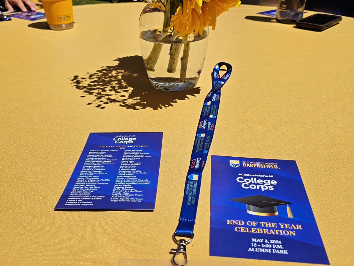 Celebrated the end of another successful year with College Corps! Fellows have completed their hours, seniors are graduating, and our team and employers couldn't be prouder. Here's to the achievements and growth of our Fellows bit.ly/College-Corp #csub #CaliforniansForAll