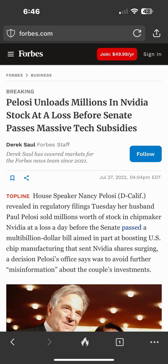 @sfpelosi Are you proud of her for the insider trading