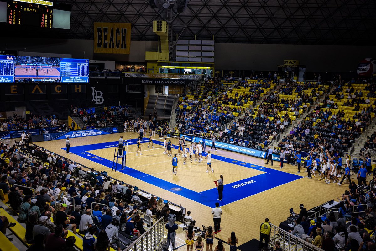 #1-seed UCLA (25-5) will face #2-seed Long Beach State (27-2) in the NCAA Collegiate Men's Volleyball Championship match on Sat., May 4 at 2pm-PT at Walter Pyramid (LBSU). Live broadcast on @ESPN. #GoBruins
 
ucla.in/3JM7jaN