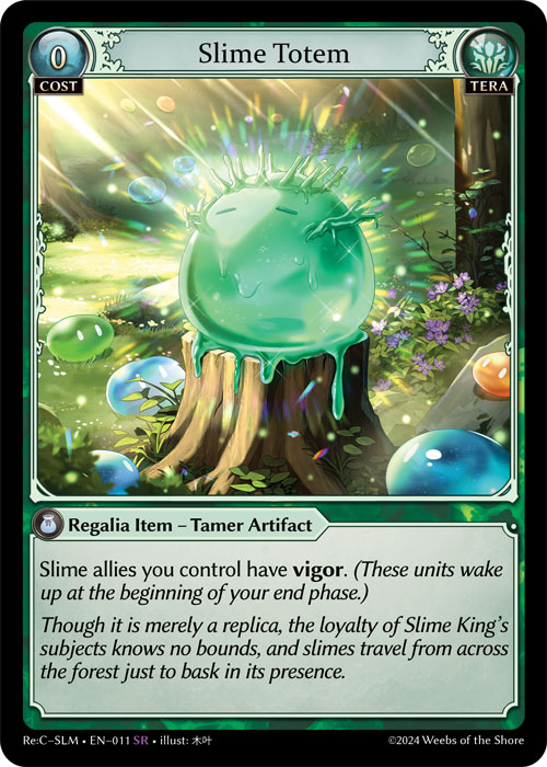 Did someone say spoiler season? 👀
Another fun Silvie card I got to work on~ I had a lot of room for text on this one! Who wants to join the slime pilgrimage? 👑✨