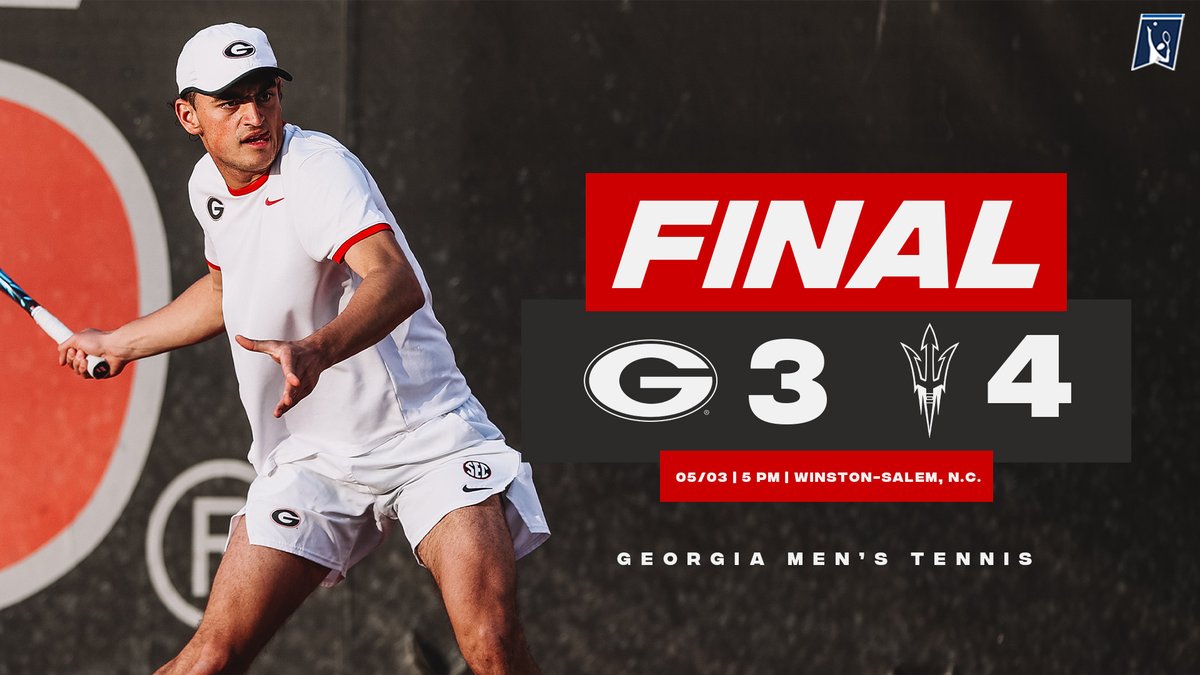 Dawgs fall to Sun Devils, 4-3, in NCAA Tournament First Round 📰: gado.gs/btu #HeartTeam // #GoDawgs