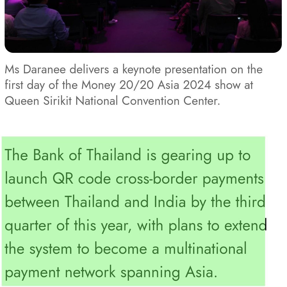 🔥🚨🚀BOOOOOM!! INDIA TO BEGIN USING #XRP FOR ALL PAYMENTS BETWEEN INDIA AND THAILAND!! MONEY WILL FLOW INTO THE #XRPL!!

XRPL is on track to receive anywhere from $150 billion to $5 trillion, and CTF requires just $20 billion to rise from $0.90 to $748.50 per token. With a…