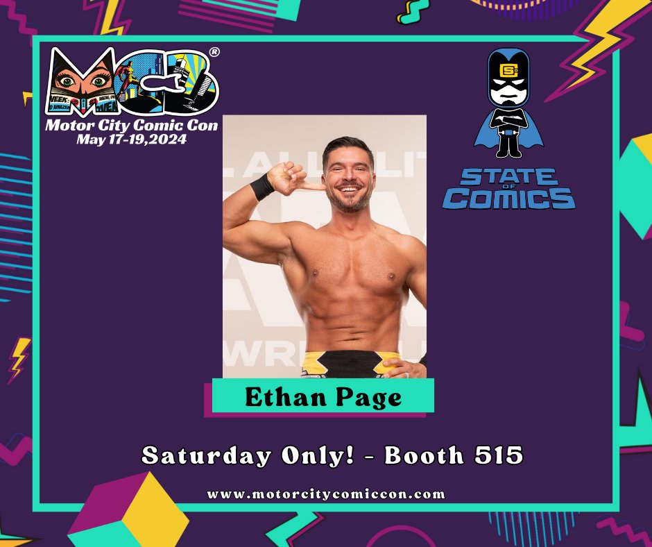 💥@OfficialEGO will be coming to #MotorCityComicCon Saturday, May 18th only! Find him at the @StateofComics vendor booth #515.