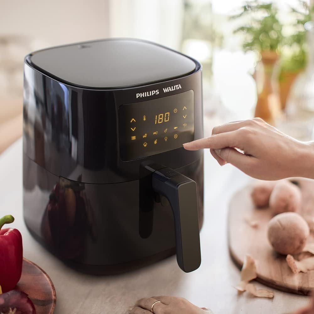 [Amazon] Philips Walita RI9252/91 Série 3000 - Fritadeira Airfryer Digital, 4.1L de capacidade, 127V, 1400W, Preta

💰 R$439,00 em até 8x sem juros

🛒 amzn.to/4bi0p8U

🚚 Frete Grátis Prime