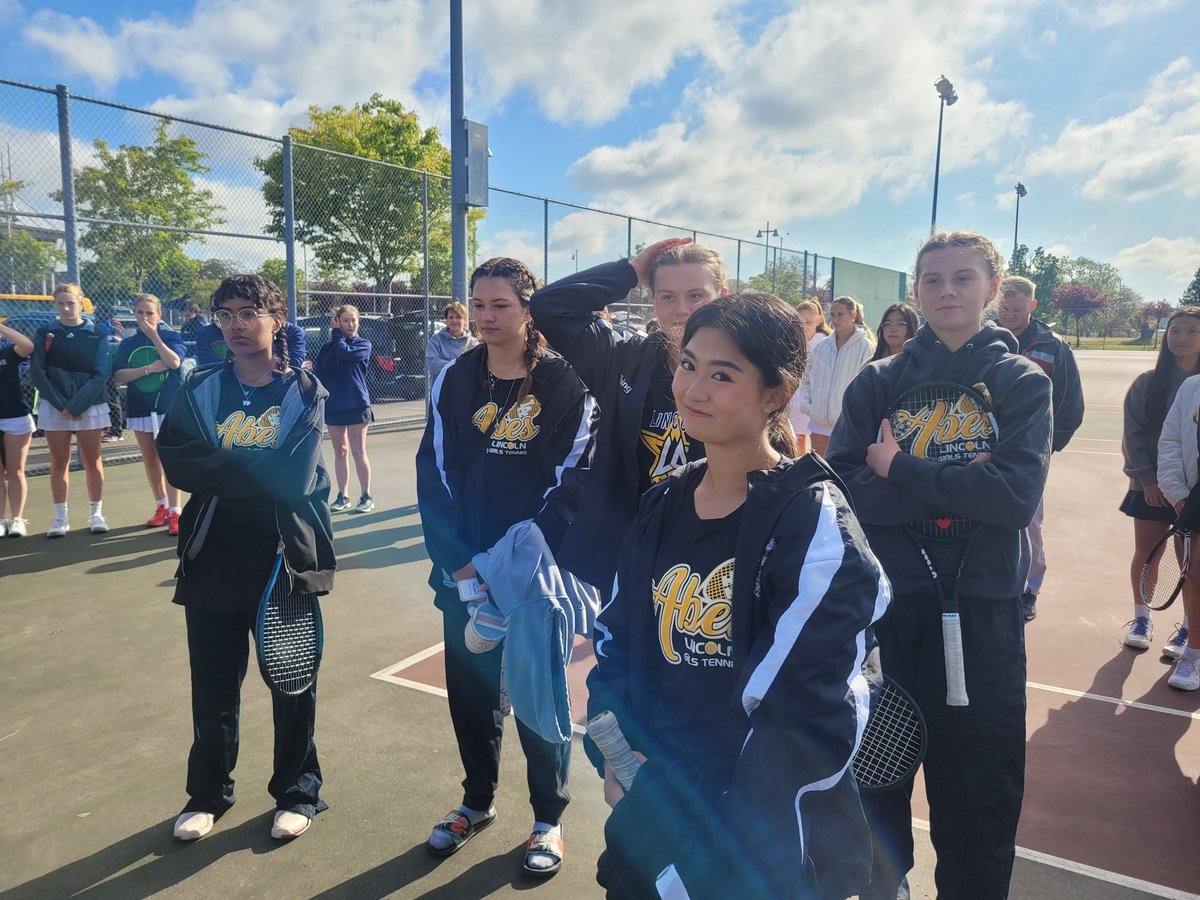 ABENATIONNGUYEN's tweet photo. Congrats to the Lincoln Abes Tennis team on another great season!!  For some, the season will continue!! Shout out to Yuna and Bri for taking 3rd place at the league tournament!! https://t.co/xWRGwmViYv