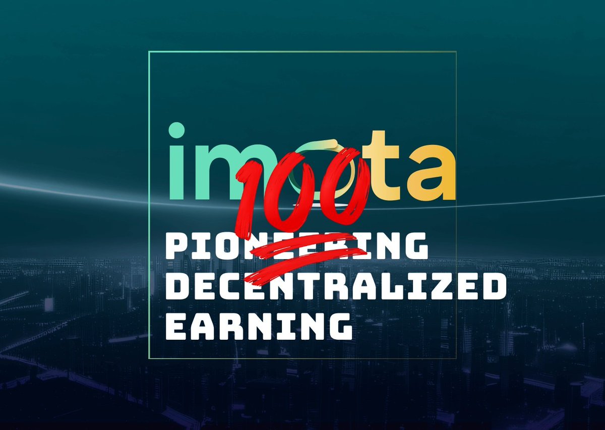 Join us today 600k+ users mining Otara tokens now and get ready for Imota's Mainnet in Q4/2024 & Listing in Q1/2025! #Imota #Otara #Imota_app imota.io/download/ecGvh…