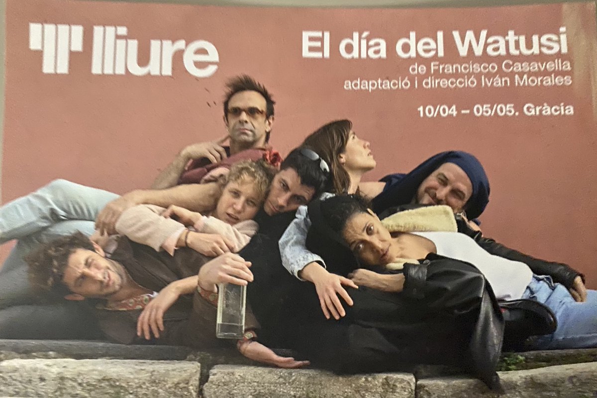 AltresLimits's tweet photo. Quina puta barbaritat #ElDiadelWatusi d'en @prisamata al @teatrelliure! Què bèstia el que fan #EnricAuquer @ferri_raquel #GuillemBalart @bruna_cusi #XaviSáez #VicentaNDongo i #DavidCliment! #W Impressionant!!! #LLiuredeGràcia https://t.co/Ba21mjdmuQ