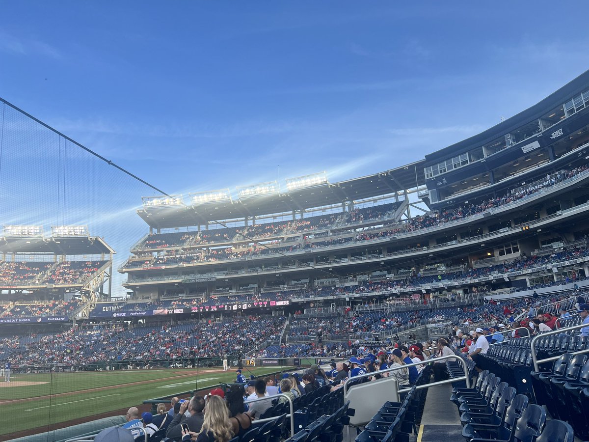 Dear <a href="/Nationals/">Washington Nationals</a>, this is embarrassing for a Friday night. Spend money on the team. I remember Tuesday nights being more packed than this. It’s sad when the ownership has zero investment in the success of this team.