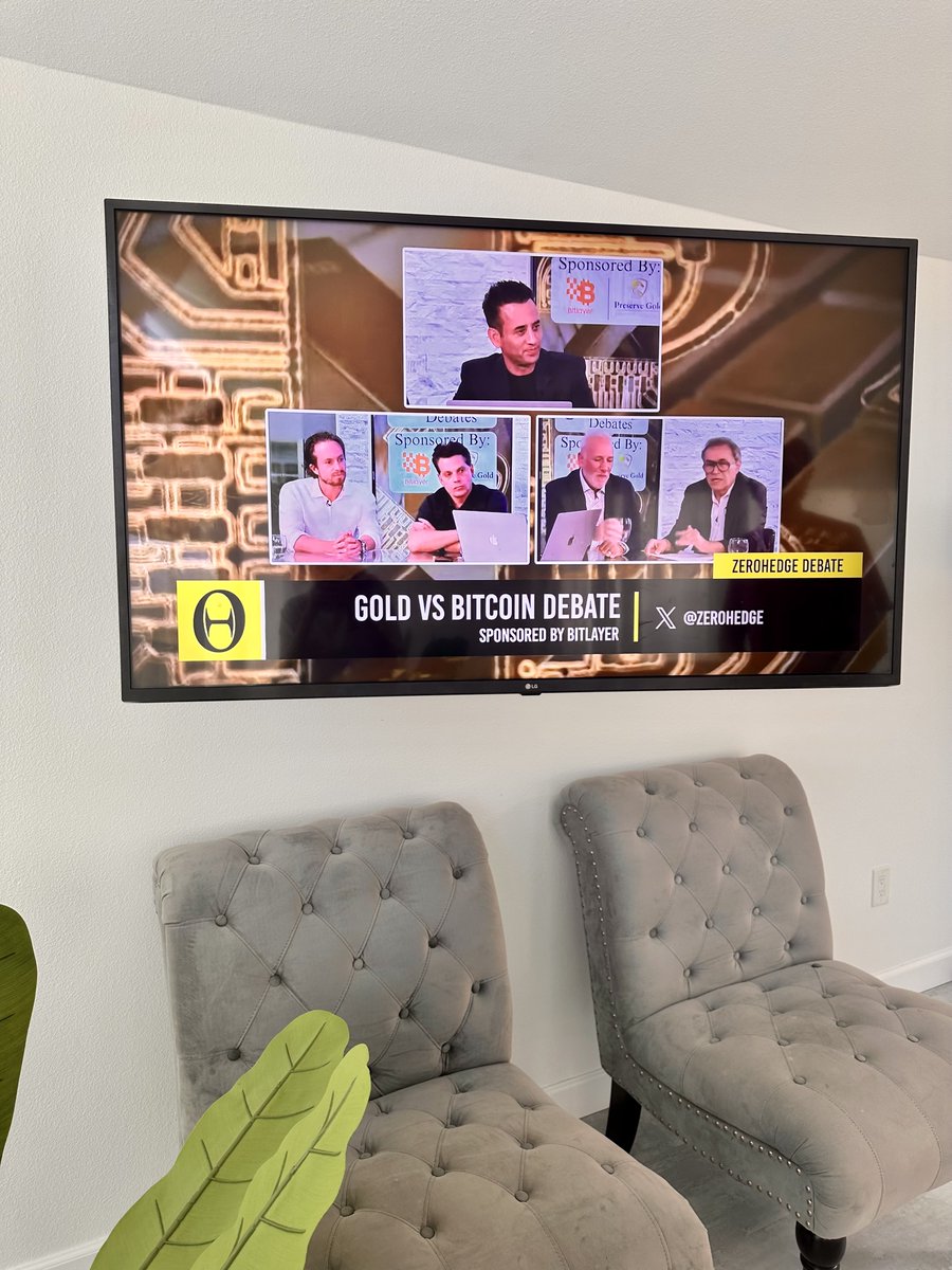Gold vs Bitcoin debate livestream on a Friday night! Only crypto bros get it.