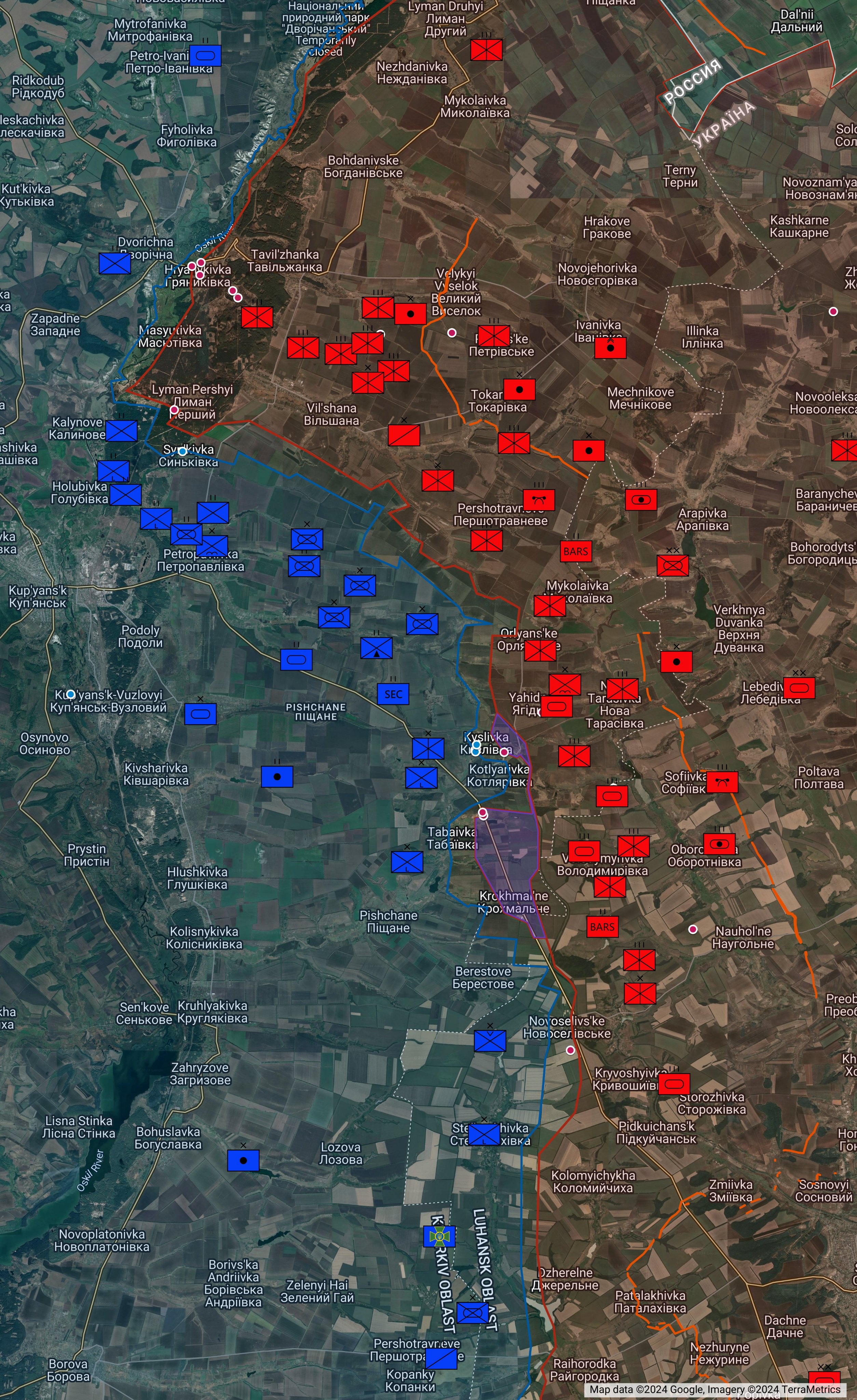 North Kharkiv direction as of 3rd May 2024