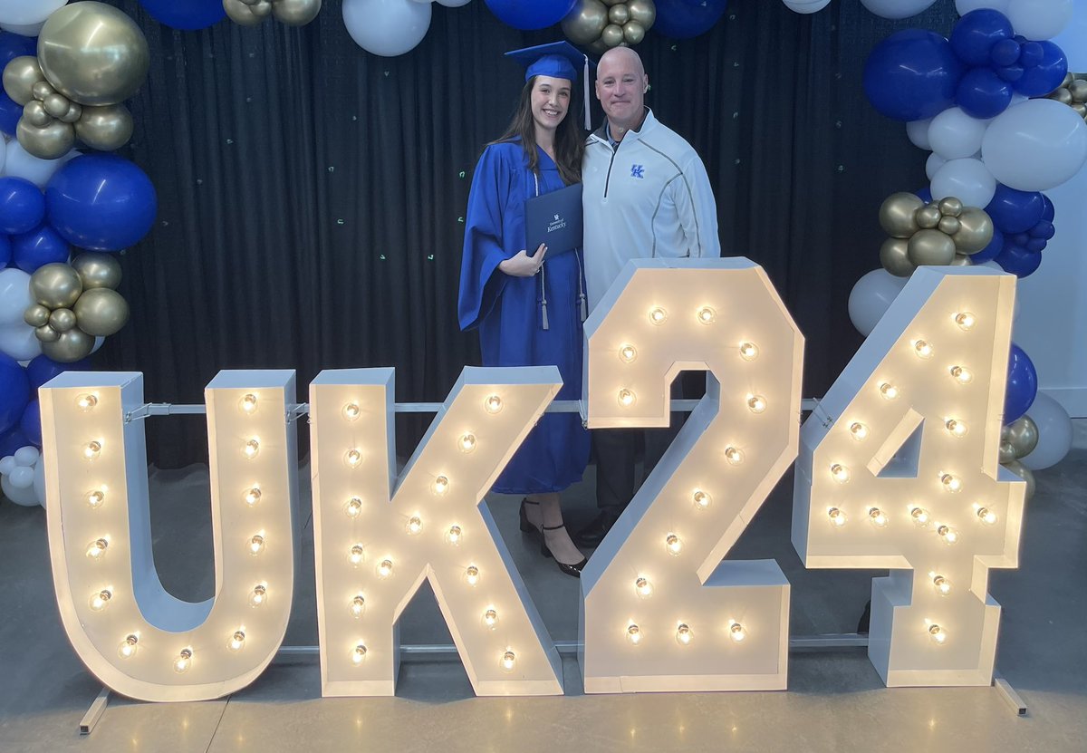 DREGC_Principal's tweet photo. A big day! First, we attended Abby’s graduation at @universityofky!  Finally seeing my little girl walk across the stage after her high school graduation was wiped out by COVID was priceless!  Then we had a great birthday dinner celebrating AJ!.   It doesn’t get much better. https://t.co/uk8DXY1B4I