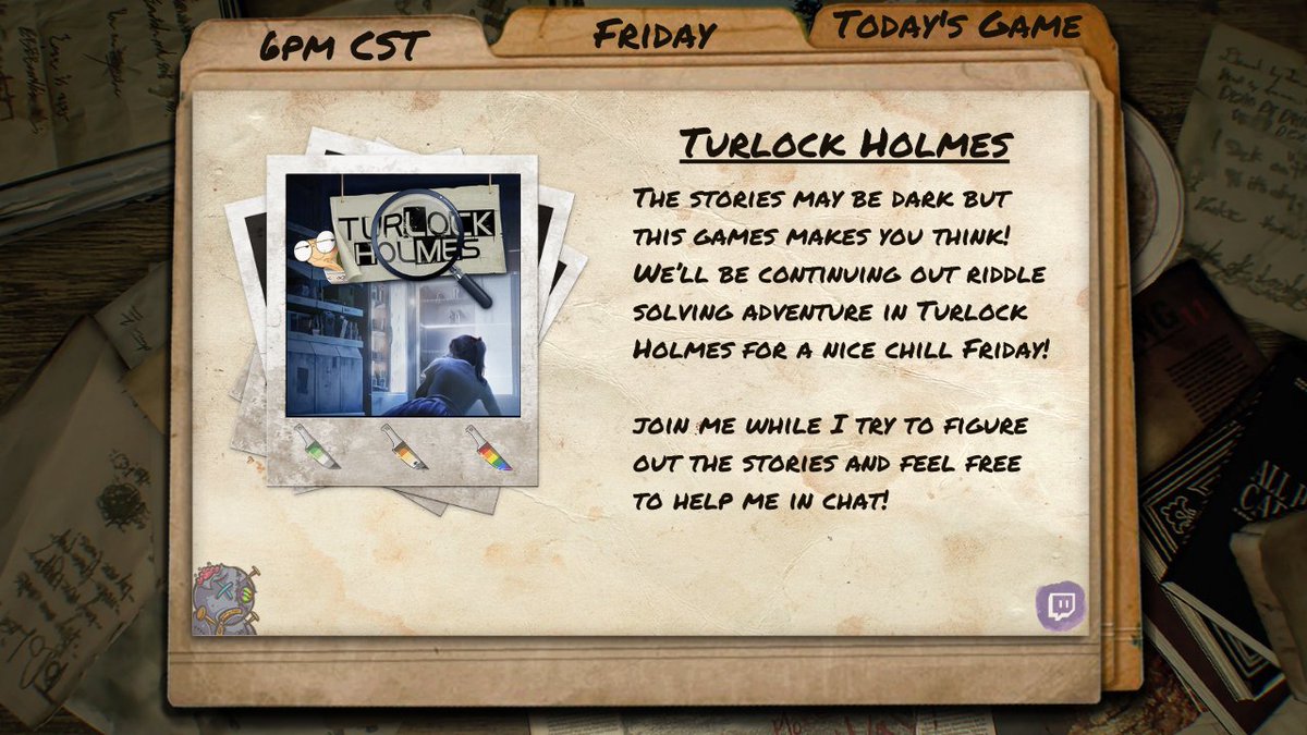VDub2174's tweet photo. 🔎We're LIVE with some more #turlockholmes on #Twitch y'all!! 🔍
Come join the weirdness while I try to figure out what these stories are! https://t.co/sBUJTIF9bK