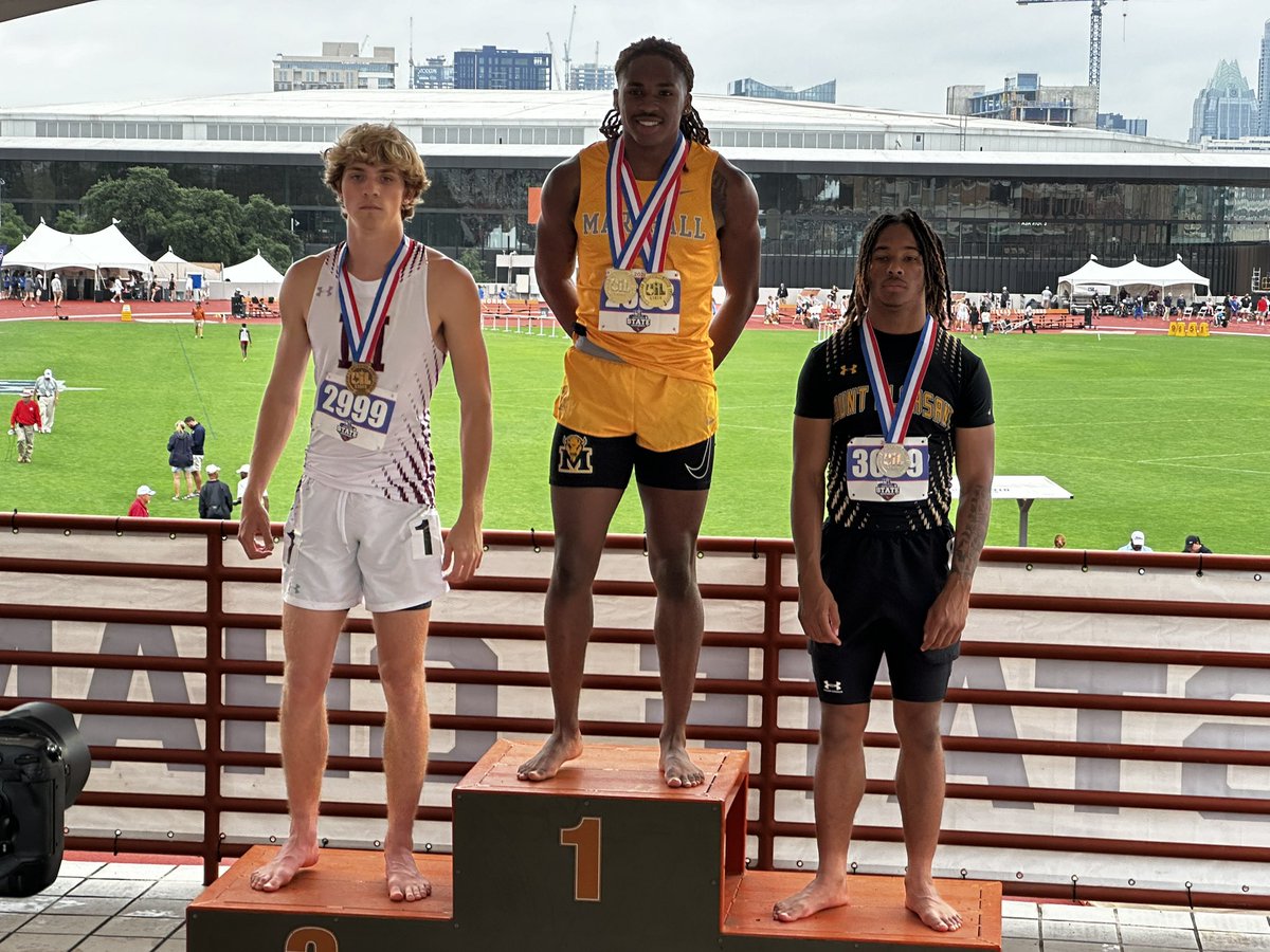 Magnolia HS Boys Track & Field (@maghs_boystf) on Twitter photo 🔥Bronze Medal in the 100 with a time of 10.54!!!🔥
We are so dang PROUD of you!!🐾🐾🐾
<a href="/David_Allison39/">David Allison</a> <a href="/CoachBlackshire/">Tyler Blackshire M.Ed.</a> <a href="/str8texn/">Greg Robinson</a> <a href="/CoachMartin_18/">Craig Martin</a> <a href="/MagnoliaHighTX/">Magnolia High School</a> <a href="/DogFootball/">Magnolia Bulldogs Football</a> <a href="/bl4kkee/">Blake</a> <a href="/ConroeSports/">The Courier Sports</a> <a href="/vypehouston/">VYPE Houston</a> 🔥Bronze Medal in the 100 with a time of 10.54!!!🔥
We are so dang PROUD of you!!🐾🐾🐾
<a href="/David_Allison39/">David Allison</a> <a href="/CoachBlackshire/">Tyler Blackshire M.Ed.</a> <a href="/str8texn/">Greg Robinson</a> <a href="/CoachMartin_18/">Craig Martin</a> <a href="/MagnoliaHighTX/">Magnolia High School</a> <a href="/DogFootball/">Magnolia Bulldogs Football</a> <a href="/bl4kkee/">Blake</a> <a href="/ConroeSports/">The Courier Sports</a> <a href="/vypehouston/">VYPE Houston</a>