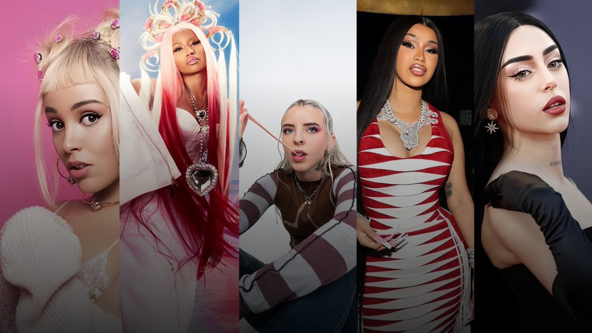 Nicki Nicole fue la artista femenina rapera #5 más reproducida durante el mes de Abril en Spotify.

#1. @DojaCat — 435M
#2. @NickiMinaj — 380M
#3. @ItsYoungMiko — 238M
#4. @IamCardiB — 174M
#5. @Nicki_Nicole19 — 143M