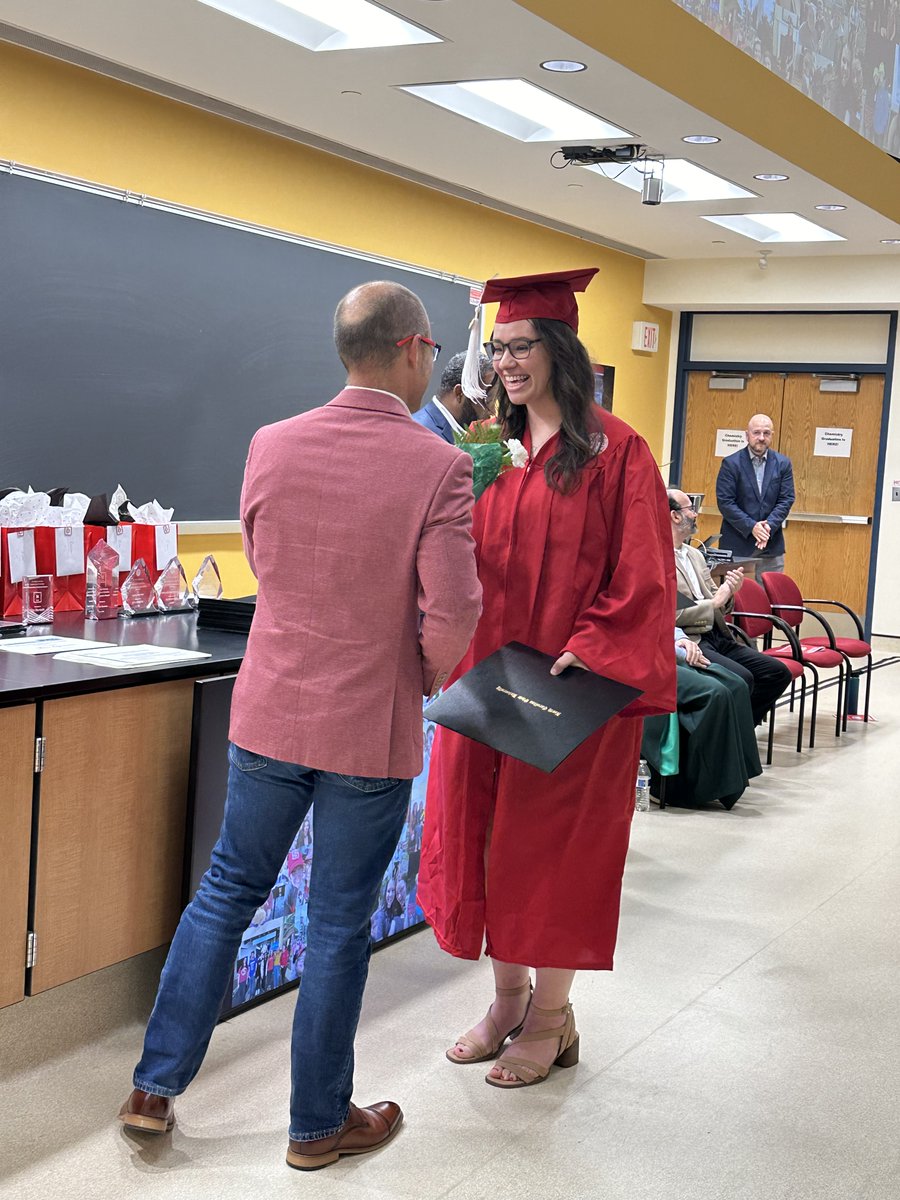 SombersLab's tweet photo. We are so proud of the Sombers Lab graduates, Dr @_chathuri_ (PhD) and Hanna Sumner (BA)!!!  My favorite part is seeing them reach their goals.  @ncstatechem, #chempack, #somuchPOTENTIAL https://t.co/Xpxy5ApEGz