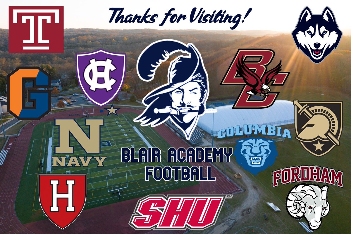 It’s been busy in Blairstown! Thanks to all of the coaches who stopped by to meet with our players!