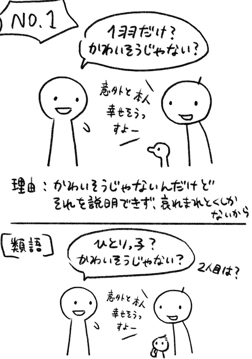 あひるによくもらう言葉のうち、複雑？な気持ちになるもの三選