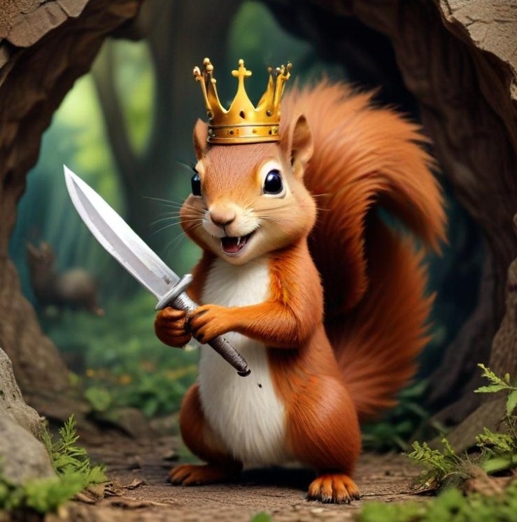 catzilla_x's tweet photo. Squirrel With Knife isnt the king of anything, yet it does like running around with a crown on like a silly little meme coin. Join the $SWK community! #SWK #SWKcro #SquirrelWithKnife @SWK_cro #VVSfinance @VVS_finance #CROfam #Cryptocom @cryptocom @swapkyber #Kyberswap $PEPE $SHIB https://t.co/dGr1a01apM