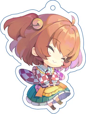 例大祭で購入させて頂いた小鈴ちゃんキーホルダー可愛い  ちまきゃわ鈴奈庵キーホルダー/小鈴 