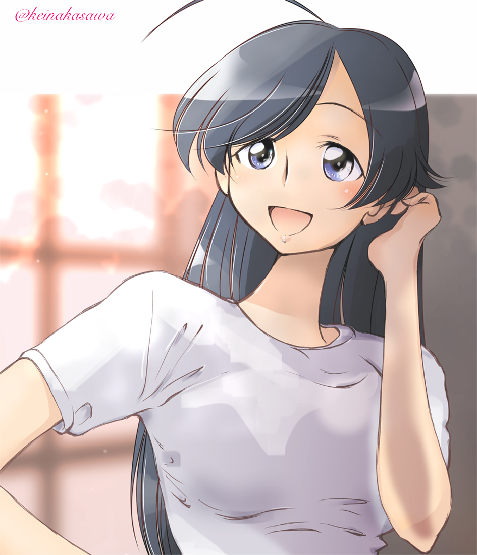 五十鈴華 「華さん塗った」|なかさわけい㌠のイラスト