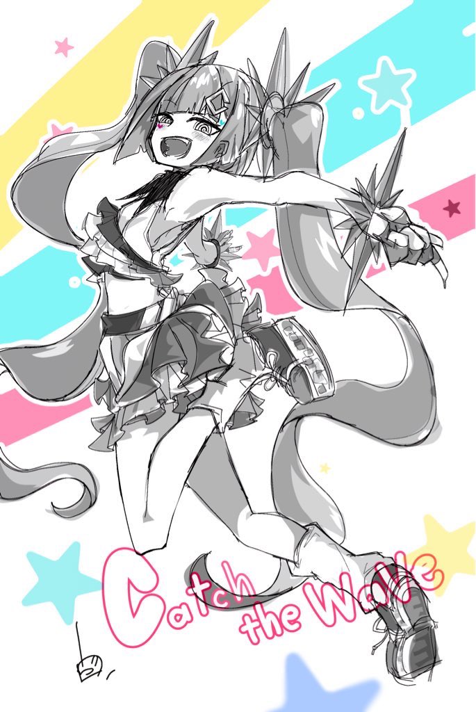 初音ミク 「#GWはフォロワーが増えるらしいミク 」|ヴォルさん.⚡️✌︎('ω'✌︎ )⚡︎のイラスト