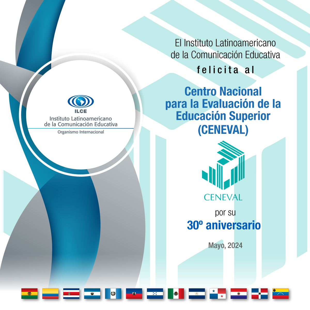 ✅ Desde el #ILCE nos unimos a la celebración del 30° aniversario del Centro Nacional de Evaluación para la Educación Superior (Ceneval) @SomosCeneval. Un reconocimiento especial por el compromiso con la mejora continua de la calidad educativa en México. ¡Enhorabuena!🤞🎉…