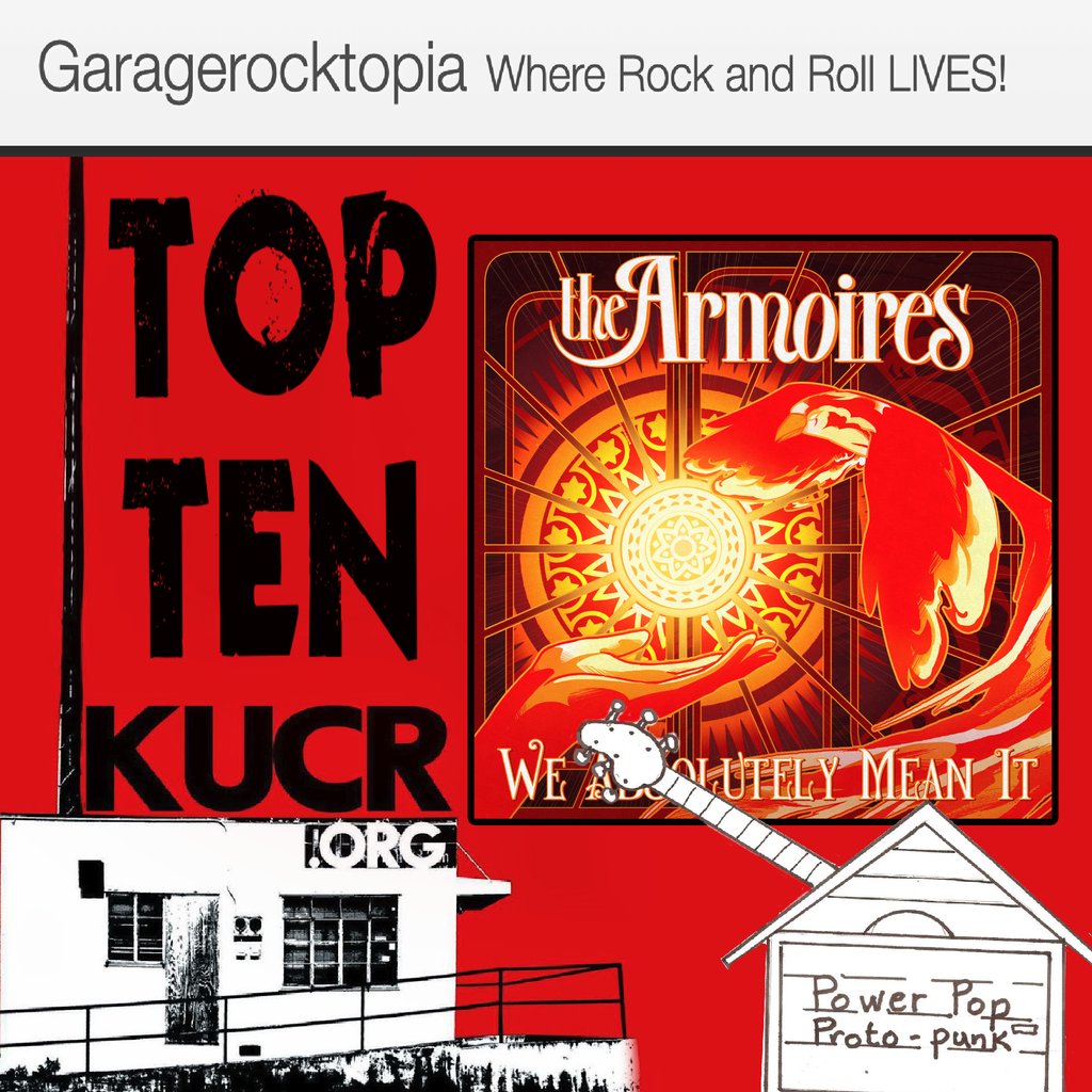 KUCR's Garagerocktopia's Top 10, with 'We Absolutely Mean It', the new single from The Armoires (out now: orcd.co/armoires-meanit)! Follow Robert Kreutzer's essential weekly show at:
facebook.com/profile.php?id…
#KUCR #Garagerocktopia #TheArmoires #IndiePop #IndieRock #BigStirRecords