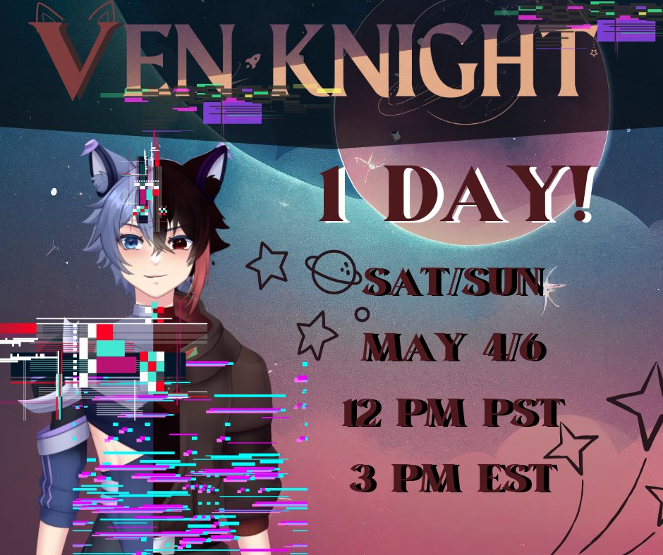 We are now less than 24 hours until we start celebrating our 2nd Streamerversary!! 💙 I ᄃΛП'Ƭ 𝘄̨͉̈́𝗮̡͖̊𝗶̸͋̈𝘁ͬͯ͢ ͔͊͝𝘁̧͂ͬ𝗼̊͘ ᑕᕮᒪᕮ-----州-州-州モモイ ͊ͨ̕𝘆̷ͧͥ𝗼̑͗҉̞ͅ𝘂͑͆͝ ̺̄͝𝗮̸ͨͫ𝗹̑𝗹!! #Vtuber