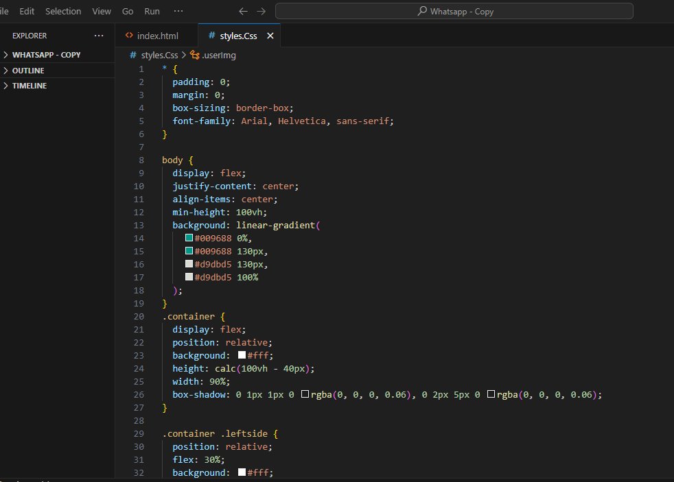 JohnTizzy5's tweet photo. Day One of my #WhatsAppClone journey: Just got layout and the background color #DevLife #CodingProgress #WebDevelopment
#100DaysOfCode
#MenWhoCode
#JavaScript
#CSS
#HTML
#FrontEnd
#TechCommunity
#OpenSource
#BuildUpDevs
#DevCommunity
#CodingJourney
#FullStack
#UIUX
#TechTwitter https://t.co/2x6LSVFN9O