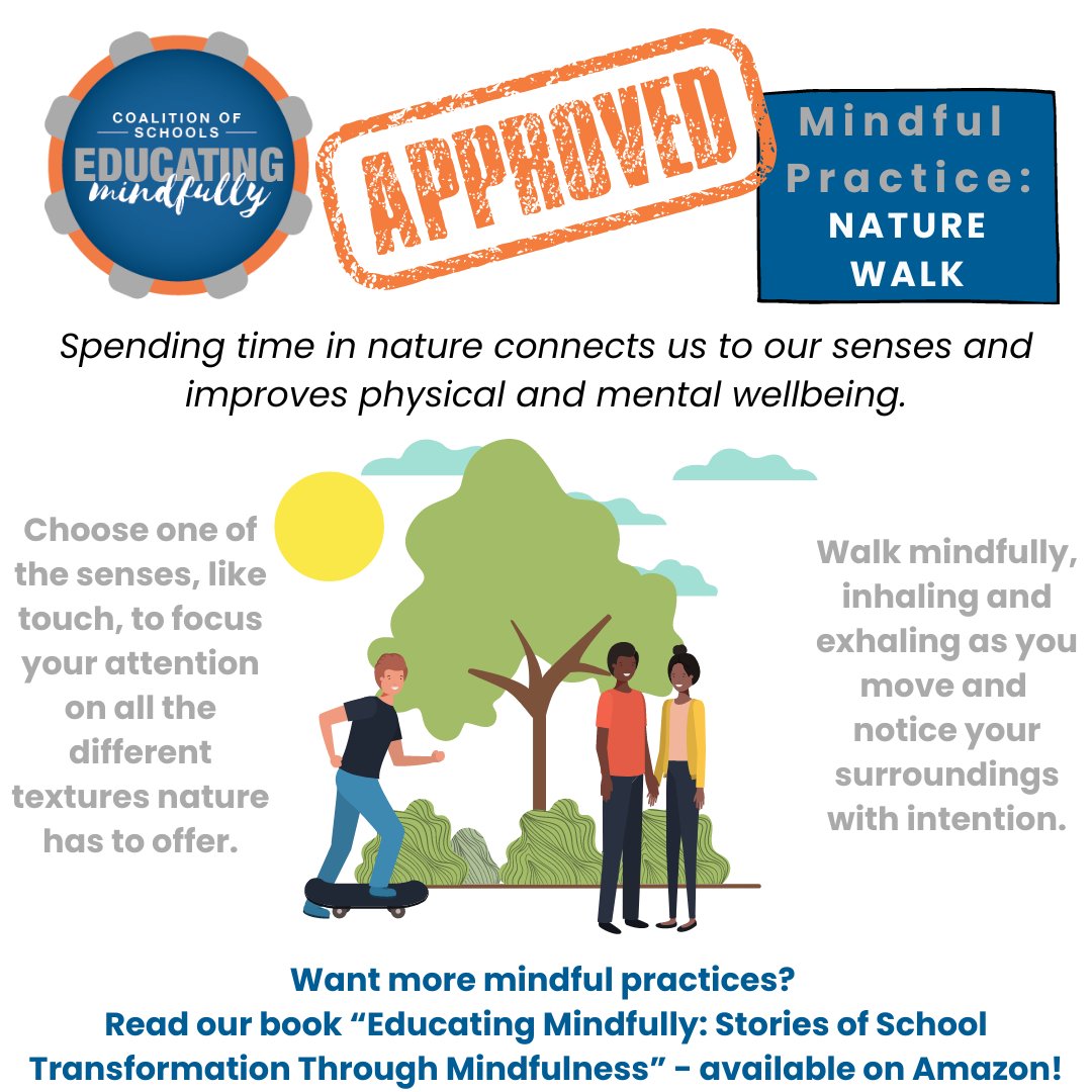Tag your favorite park to recommend it for a mindful walk 🌲 Learn more here: educatingmindfully.org/book #Mindfulness #MindfulnessInEducation #MindfulPractices #MindfulnessBasedSEL #MBSEL #SEL #MindfulEducators #MindfulTeachers #MindfulStudents #EdMindfully