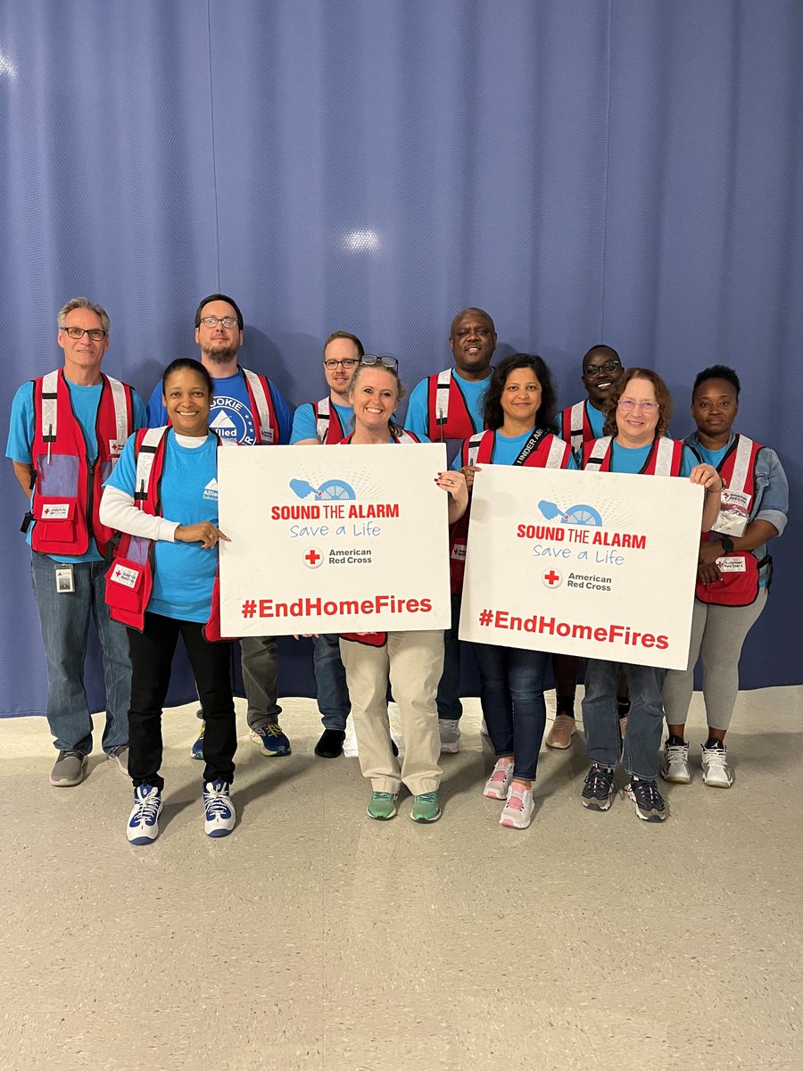 Thank you to @alliedsolutions for helping us make homes safer in Indianapolis today! Because of your partnership, 284 residents in Indianapolis' Far Eastside have working smoke alarms in their homes! We are grateful for your support💗 
#EndHomeFires