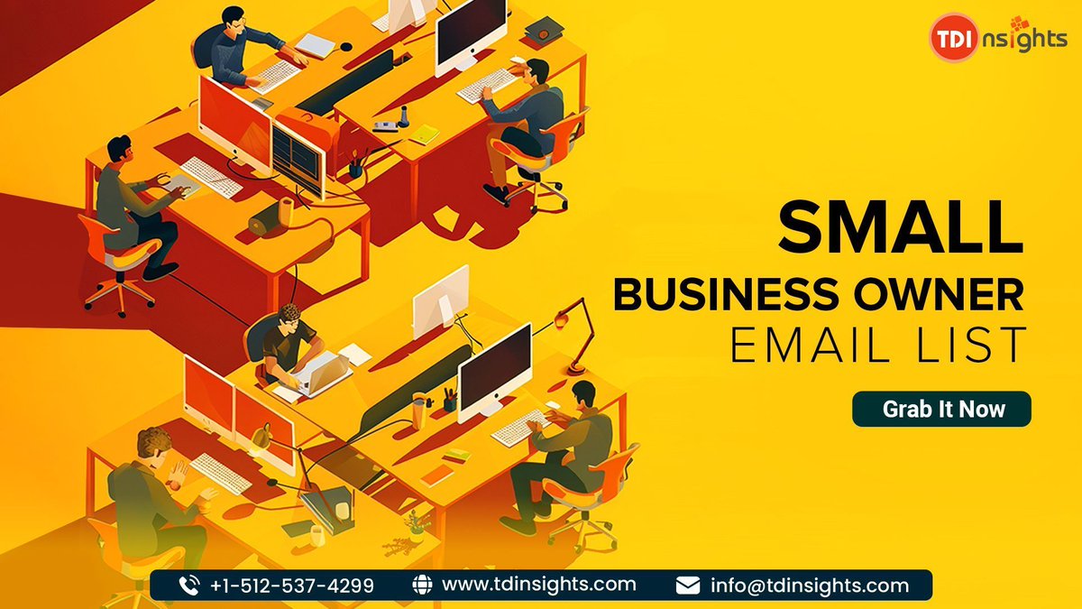 Connect with over 326K small business contacts

Contact Us:tdinsights.com/small-and-medi…

#smallbusiness #owners #decisionmakers #professional #targetaudience #roi #TDInsights