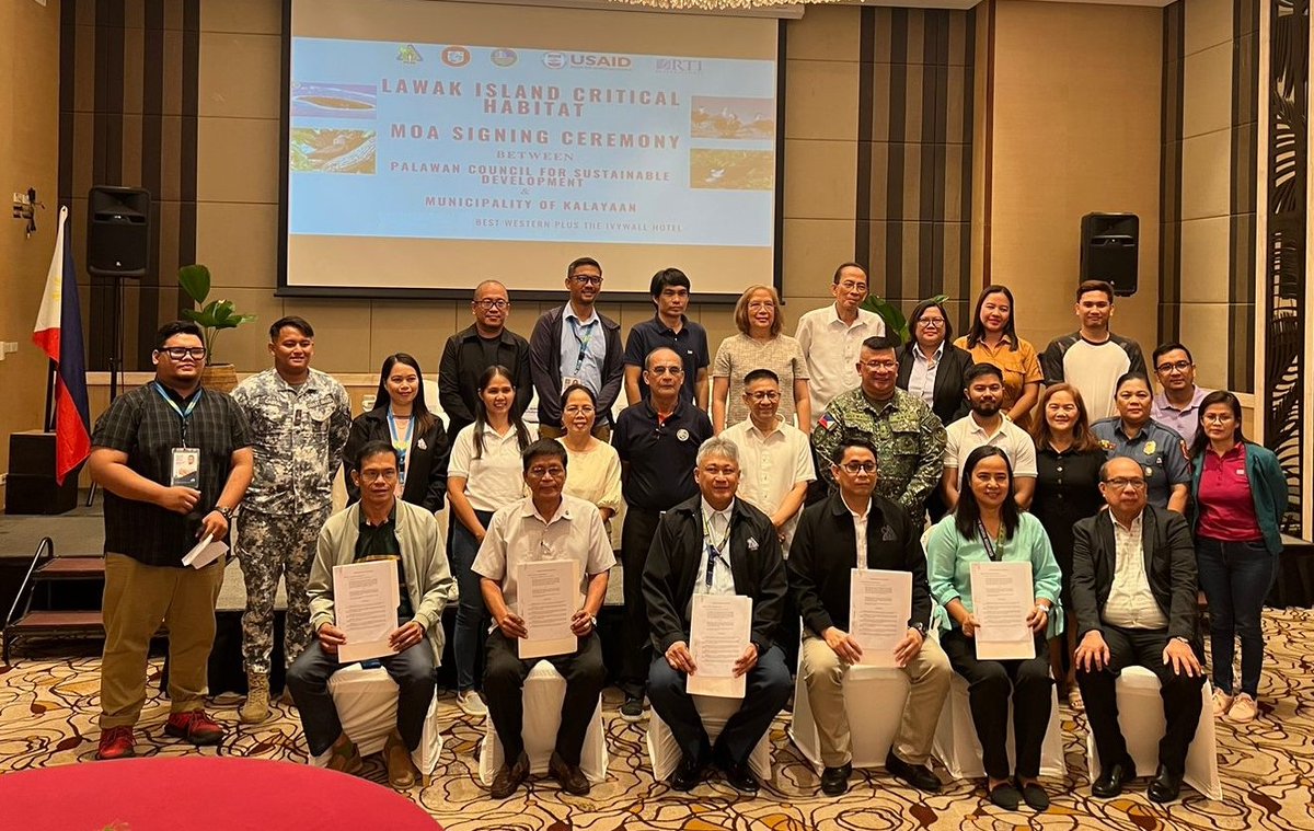 USAID congratulates the Municipality of Kalayaan and the Palawan Council for Sustainable Development in their agreement to manage and protect the Lawak Island Critical Habitat in the West Philippine Sea. Read more: ow.ly/nk5350RupxZ