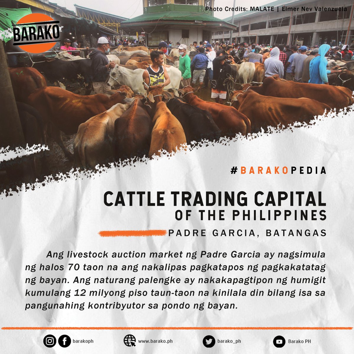 Padre Garcia continues to be renowned as the Philippines' 'Cattle Trading Capital.'
The tradition of livestock auctions in Padre Garcia began over 70 years ago, following the town's establishment.
#Batangas #PadreGarciaBatangas
#BarakPH