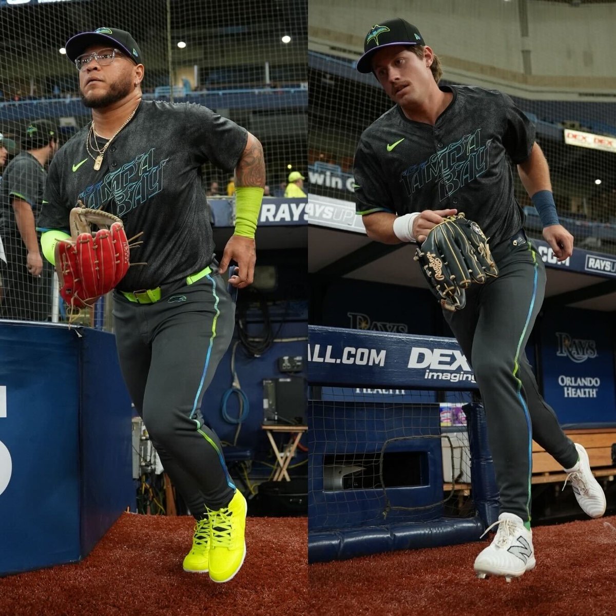 MLB's tweet photo. The Rays have officially debuted their City Connect uniform ☀️ https://t.co/wsV0rcp0oB