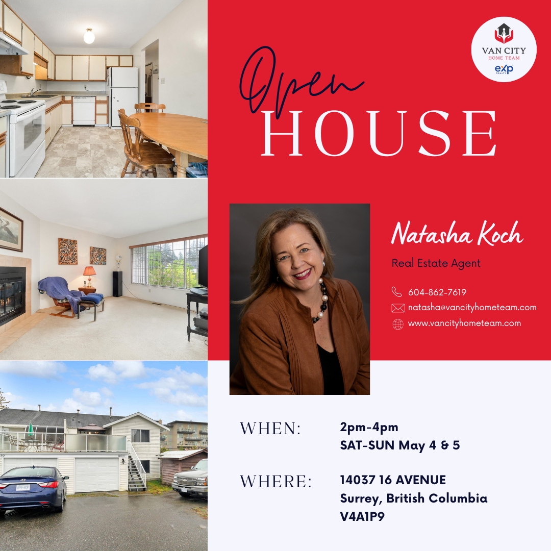 Open House Alert! See a beautiful large duplex in Surrey this weekend!

14037 16th Ave, Surrey, BC
Sat & Sun, May 4th & 5th, 2-4pm

Don't miss out! #VanCityHomeTeam #Surrey #RealEstate #OpenHouse #CantMiss
