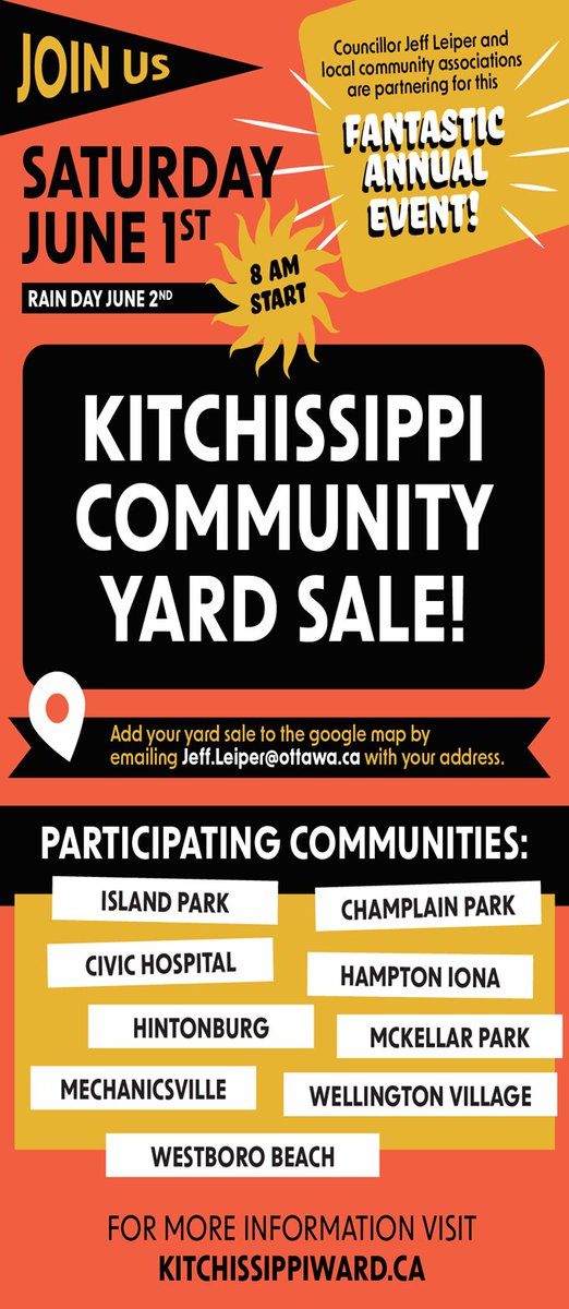 McKellarPark's tweet photo. McKellar Park to participate in Kitchissippi Community Yard Sale! 
https://t.co/0eHtggRN5q https://t.co/0zIVPV9wR3