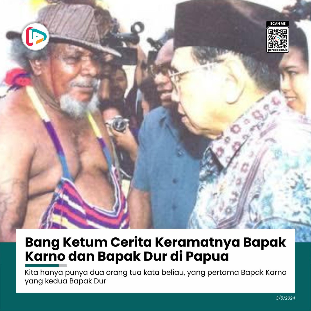 kawalkyai's tweet photo. Bang Ketum Cerita Keramatnya Bapak Karno dan Bapak Dur di Papua

Kita hanya punya dua orang tua kata beliau, yang pertama Bapak Karno yang kedua Bapak Dur
https://t.co/RSDQTnhZq6 https://t.co/ZHI5XGAkvx
