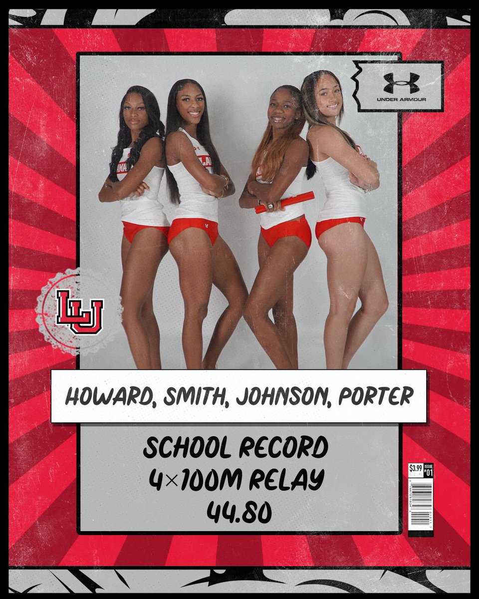 🚨 SCHOOL RECORD 🚨

Two for two to start the day 😮‍💨 the quartet of @Brianna_LaShay1, @KayylaSmith, @kayliinoelle, and @lilsyd_ takes down their own school record in the 4x100m relay! Their time of 44.80 currently ranks 50th in the NCAA 🔥

#DefendTheNest #PeckEm 🔴⚫️⚪️