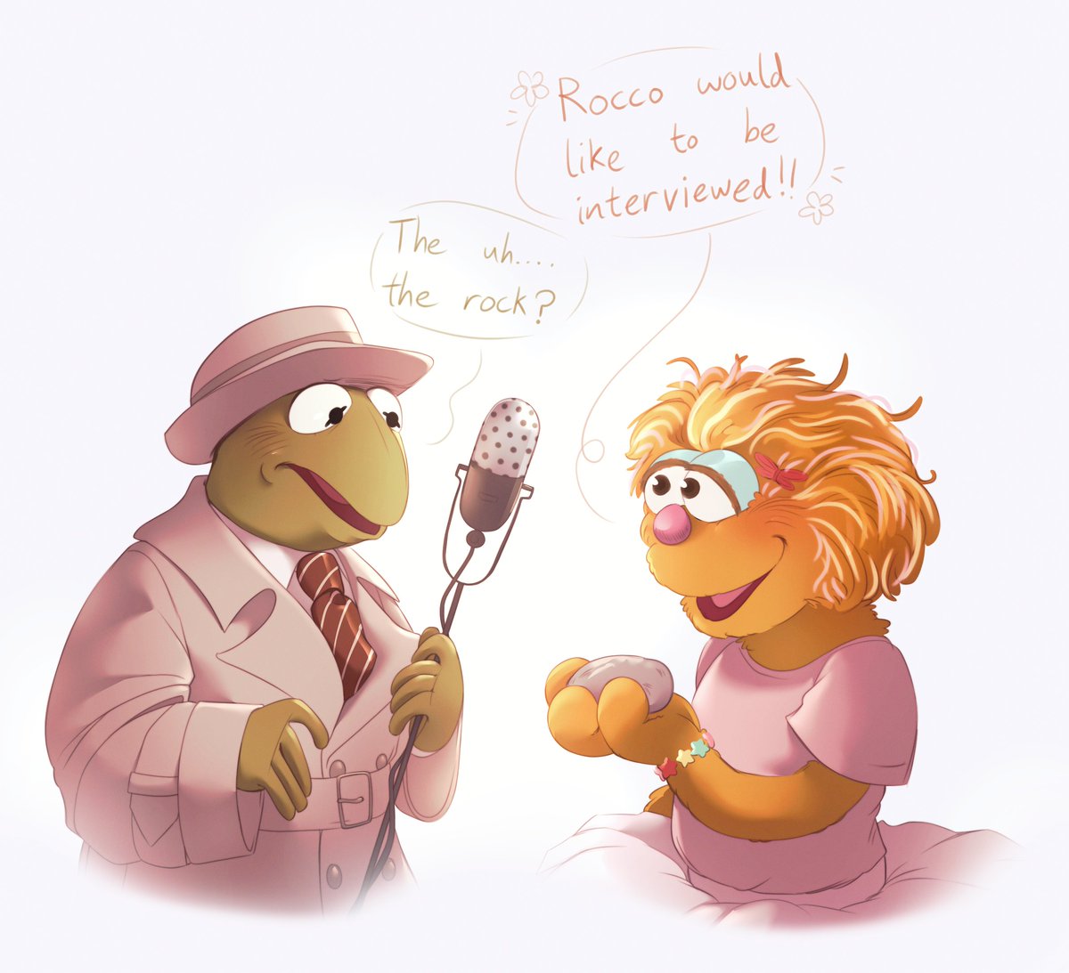 #MuppetationalMay Day 3! Kermit interviewing someone
Yes, Kermit. The rock.