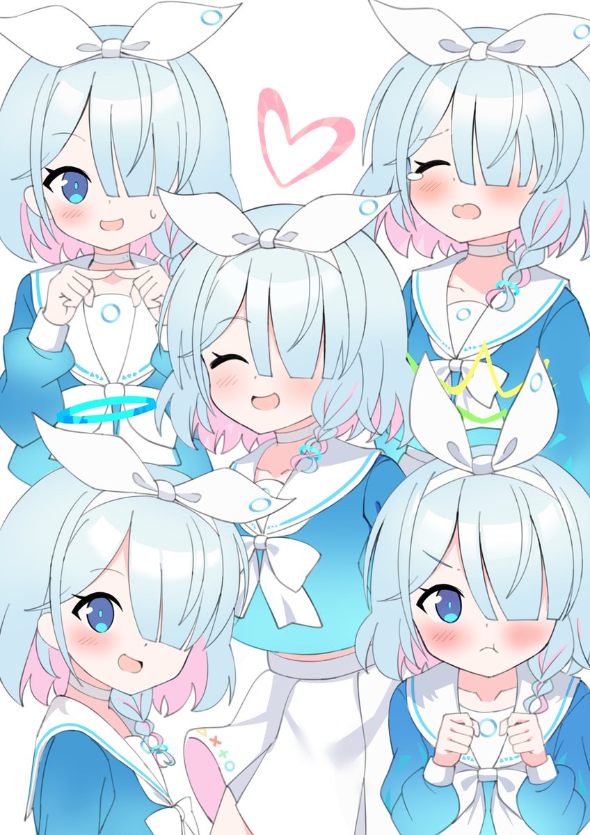 アロナ「山盛りのアロナ…  ご機嫌なブルーアーカイブだ…」|えふぅ@お仕事募集中のイラスト
