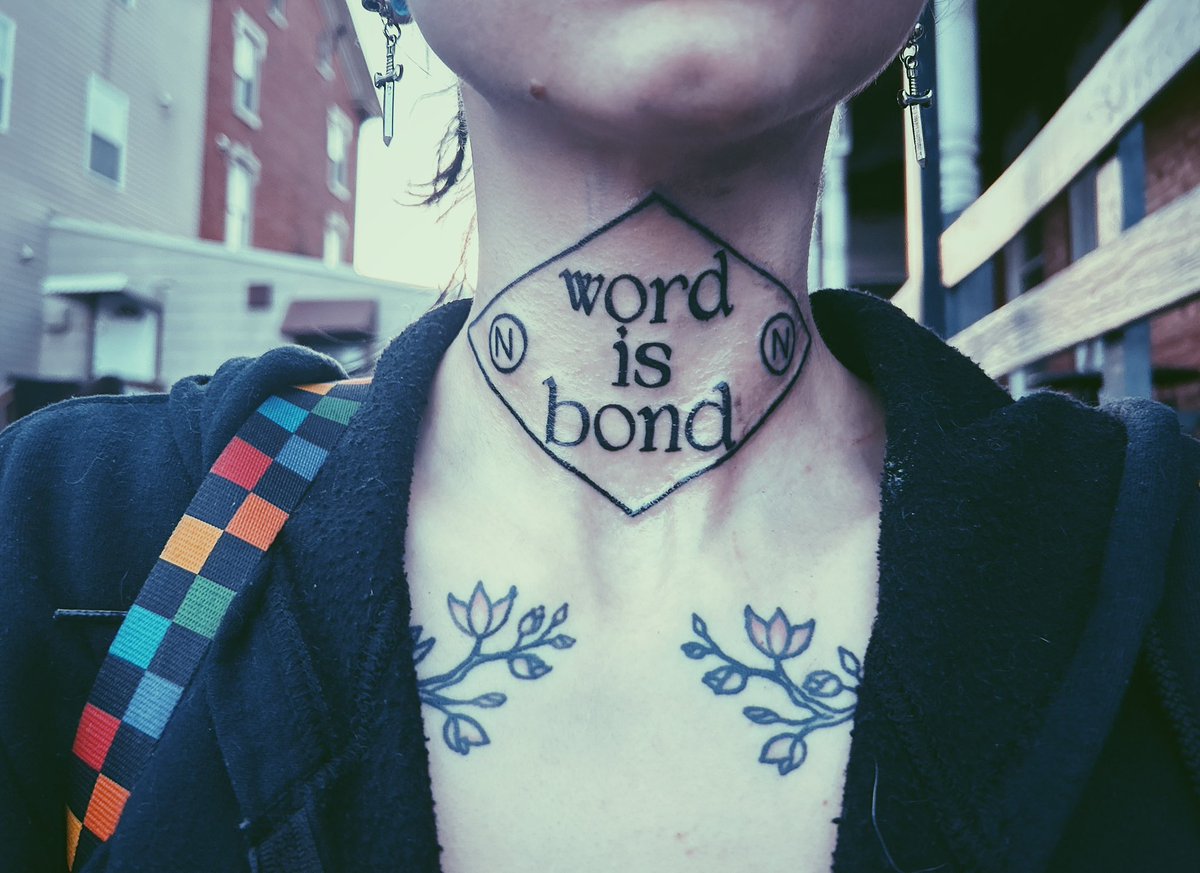 ash5xo's tweet photo. word IS bond. thank you Joe. #thecultofthereapersavedme #reapergang #reapertat #nothingnowhere #nothingnowheretattoo #throattattoo https://t.co/wD7BbUi9om