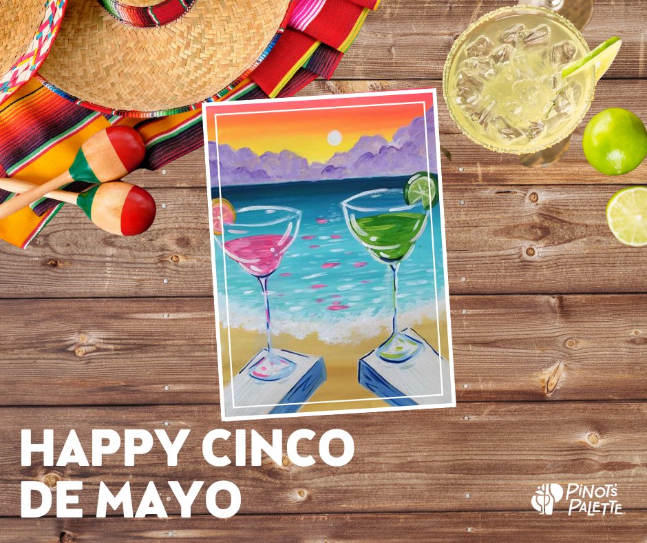Unleash your creativity this Cinco de Mayo and join us for a fiesta filled with art and fun! 🎉

Find your studio at the link below! 
pinotspalette.com/locations