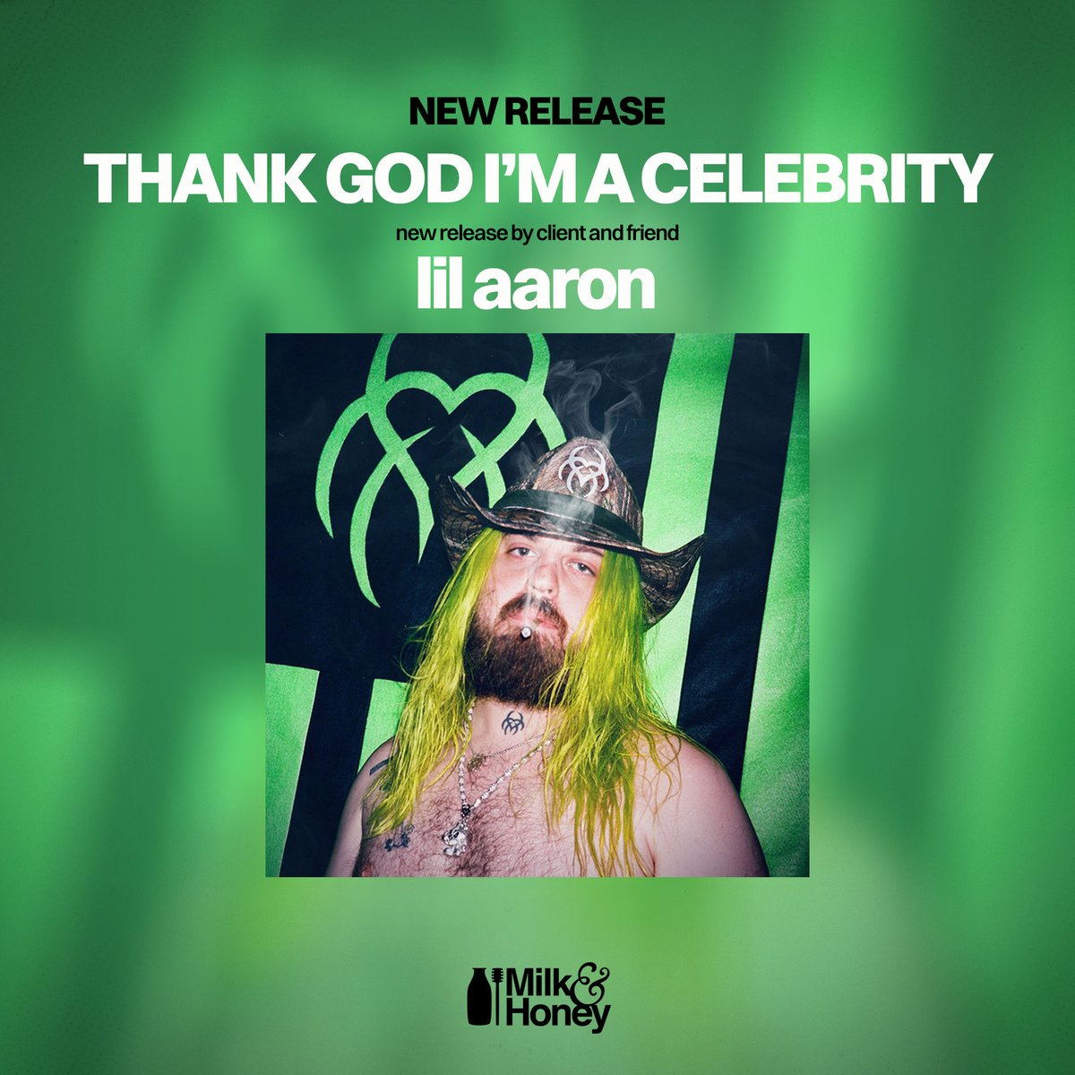 milkhoneyla's tweet image. Check out client and friend Lil Aaron’s new single ‘THANK GOD I’M A CELEBRITY’
#LilAaron #milkandhoney #hitsongs