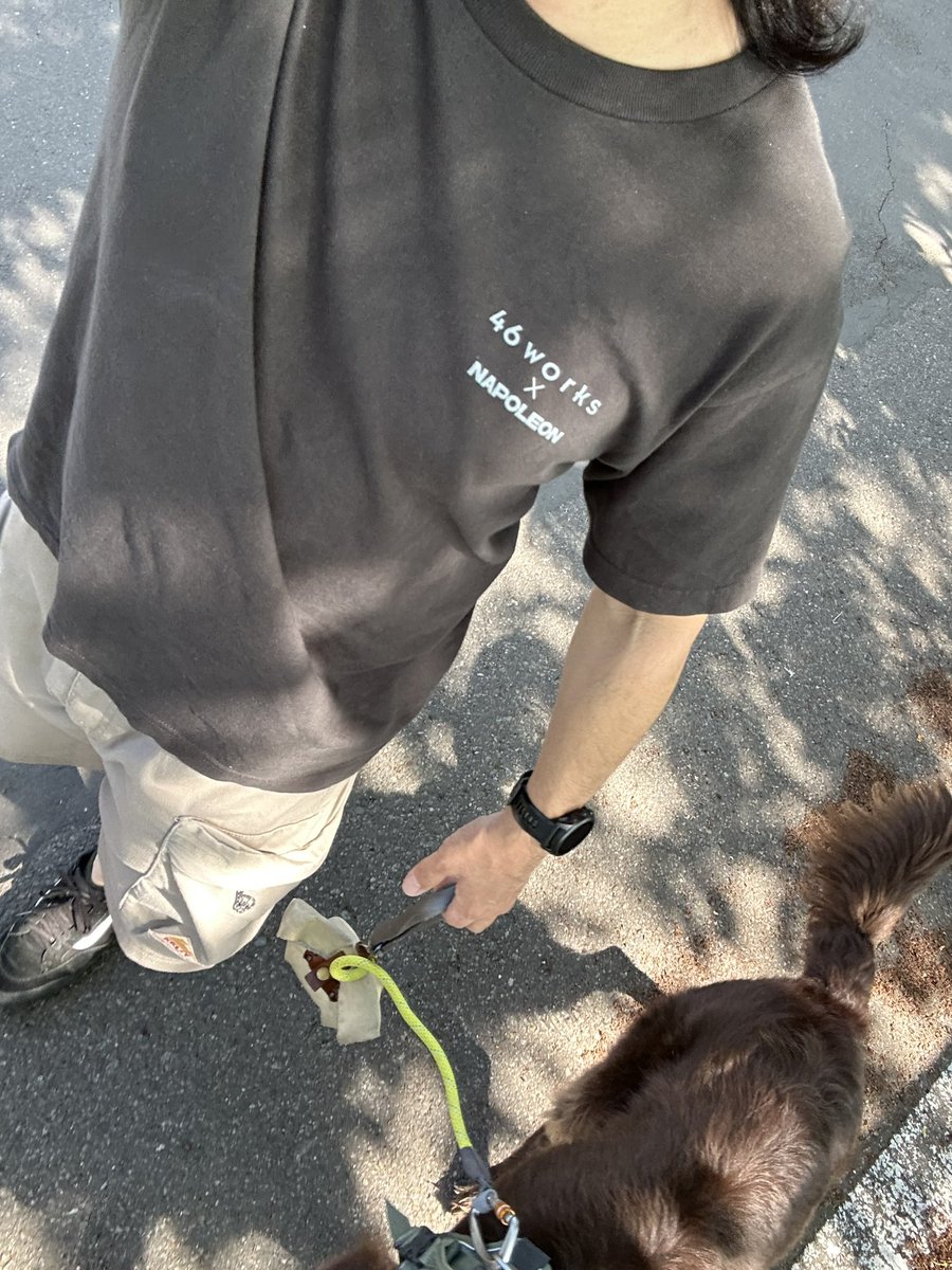 @tanax x @nakajima46 すっかり夏の服装でお散歩。オートバイに乗る人はこまめな水分補給忘れずに！